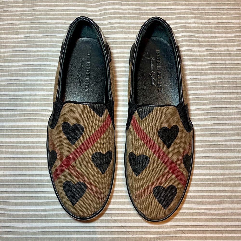 Burberry Canvas Slip-On Sneakers